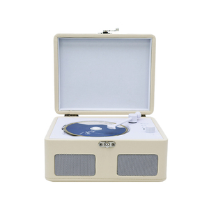 Boîte à <span class=keywords><strong>musique</strong></span> multifonctionnelle en gros, lecteur compatible <span class=keywords><strong>CD</strong></span> MP3 WMA, double haut-parleurs stéréo, style rétro, idéal comme cadeau pour étudiant - Product Image 6