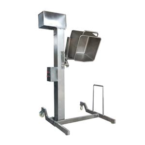 Élévateur de <span class=keywords><strong>bacs</strong></span> de benne basculante de palan de seau de matériel hydraulique de l'acier inoxydable 200L dans l'ascenseur d'ascenseur de viande de machine de ligne de traitement - Product Image 1