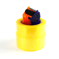 CUTTRAZE Distributeur de ruban adhésif manuel robuste en plastique et fer, bleu, 2 pouces, avec coupe-ruban métallique, modèle SWKB-4.8