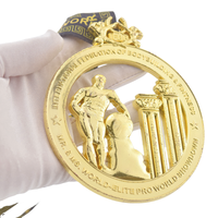 Médailles de musculation 3D personnalisées pour IFBB MR MS World Amateur Mateur World Showdown, médailles de musculation, danse, médaille découpée