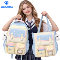 Ensemble de sacs à dos 2 pièces de haute qualité, directement de l'usine, pour adolescentes, esthétique rentrée scolaire, sac d'école 2 en 1