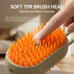Cepillo de Vapor para Gatos y Perros, Removedor de Pelo, Cepillo con Spray para Gatos para Masaje de Mascotas - Product Image 2