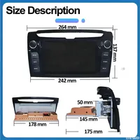 Autoradio Android avec Écran Tactile de 7 Pouces et Boutons Physiques, Lecteur GPS pour Lancia Ypsilon 2011-2016, Stéréo, Car Play, Autoradio, Vidéo