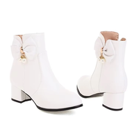 Nouvelles Bottines Décontractées pour Femmes 2025 – Tendance, Bout Orné, Hiver, Élégantes, Grandes Tailles, Chaudes