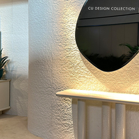 Matériau décoratif moderne, durable, étanche, léger, grande dalle de travertin en dacite, pierre tendre pour décoration murale d'hôtel et de maison