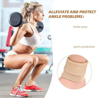 Protection de cheville respirante et réglable FSPG avec protège-talon en gel pour le patinage artistique et le patinage en ligne