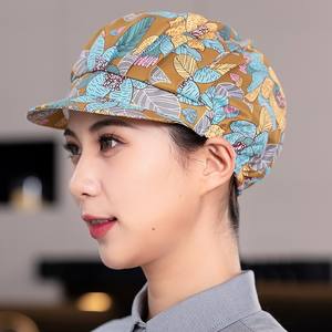 หมวกผ้าคอตตอนปักลาย3D หมวกทำงานผสมระบายอากาศได้ดีสำหรับพ่อครัวแรงงานป้องกันฝุ่นคุณสมบัติกันผมสำหรับทำอาหารที่บ้าน - Product Image 4