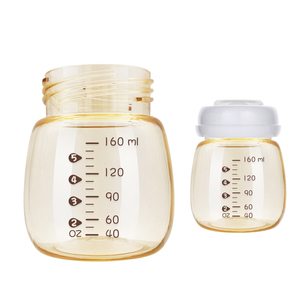 Bouteille de stockage de lait pour bébé en PPSU à col large 160 ml, <span class=keywords><strong>sans</strong></span> BPA, résistante à la chaleur, récipient de collecte de lait maternel pour tire-lait - Product Image 1