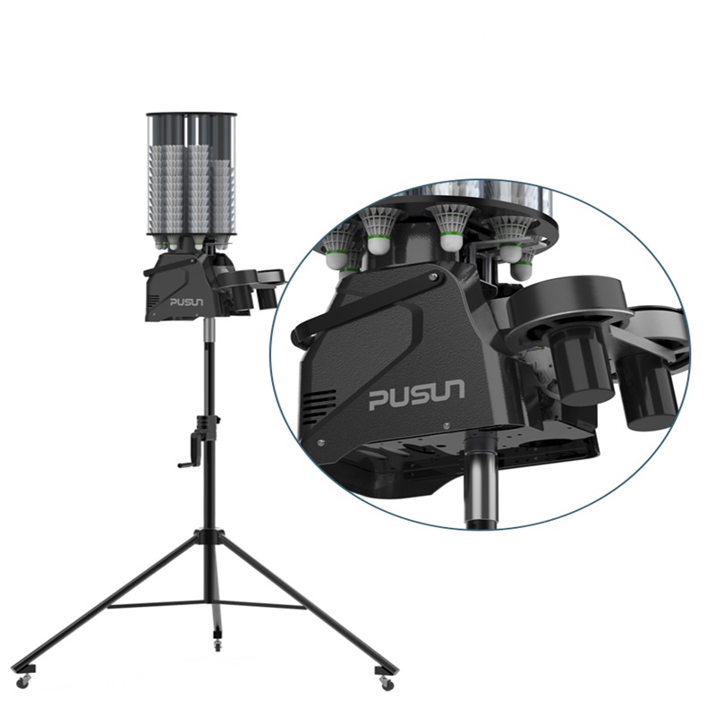 Professional Automatic Badminton Ball Machine with Strong Power App Remote Control Shuttlecock Feeder Training Equipment