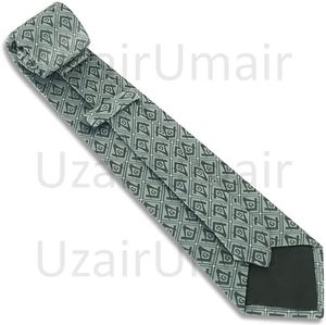 Cravate en Soie Classique à Motif Géométrique Jacquard, Nouvelle Collection 2026, Option Logo Personnalisé pour Services Professionnels, Unisexe, Écologique - Product Image 1