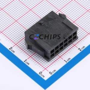 WAFER-MX3.0-12PJK-MB Housing (Wire-to-Board / Wire-to-Wire) P=3.03mm Connector 2x6P 3.03mm Micro-Fit (MX 3.0) 3.03mm - Product Image 1