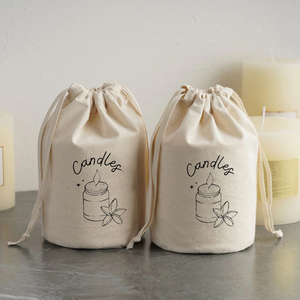 Sac cadeau en mousseline réutilisable et écologique avec cordon de serrage, logo personnalisé imprimé, coton recyclable, couleur et taille personnalisées, 4 pouces - Product Image 2