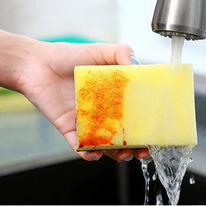 Tùy Chỉnh Mật Độ Cao Nhà Bếp Món Ăn Scrubber Làm Sạch Miếng Bọt Biển Cọ Rửa Pad Với Polyester Miếng Bọt Biển Khối Hộ Gia Đình Món Ăn Rửa Miếng Bọt Biển - Product Image 4