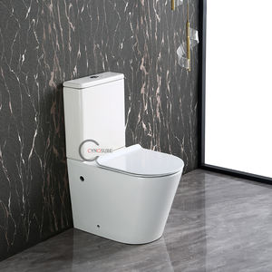 Juego de Inodoro de Cerámica de Dos Piezas con Sifón en P, Estilo Moderno, Estándar Europeo 2026, Último Modelo - Product Image 1