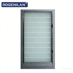 Fenêtres à persiennes en aluminium avec double vitrage trempé insonorisé, fabriquées sur mesure par ROGENILAN, avec moustiquaire - Product Image 2