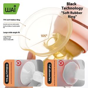 <span class=keywords><strong>Wow</strong></span> <span class=keywords><strong>Love</strong></span> YH-8106 Extractor de Leche Materna Eléctrico Automático de una Pieza, Indoloro, Tipo Arco Pequeño, Silicona Libre de BPA, Flujo Variable, Patrón Sólido, No - Product Image 5