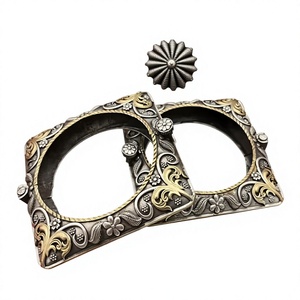Stylish Oxidized Silver Square <b>Bangles</b> <b>Set</b> Design for Women for Wedding Party Ethnic Traditional and Reception Collection - Product Image 2