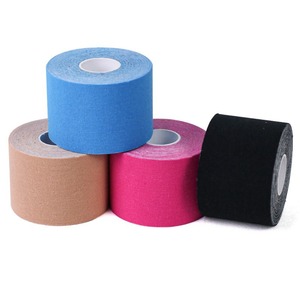 Ruban <span class=keywords><strong>de</strong></span> kinésiologie en coton multicolore 5 cm <span class=keywords><strong>Utilisation</strong></span> sportive Résistant à l'eau Respirant Noir Beige Bleu Option personnalisée Prix <span class=keywords><strong>de</strong></span> gros pour - Product Image 6