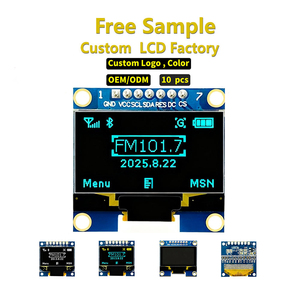 ตัวอย่างฟรี จอ OLED ขนาด 1.3 นิ้ว 128x64 SSD1306 7 พิน I2C โมดูลจอแสดงผลแบบติดตั้งบนแผง แสงสีฟ้า รองรับโปรโตคอล IIC - Product Image 1