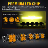 Kit de barre lumineuse LED tout-terrain de 40 pouces, 14000LM, ambre, connectable, lampe de conduite, étanche IP67, pour 4x4, UTV, ATV, camion