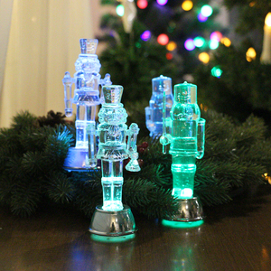 Little Christmas table light trasparente <span class=keywords><strong>schiaccianoci</strong></span> soldato RGB LED - Product Image 2