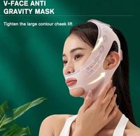 V Face Minceur Respirant Bande Joue Lift up Visage Mince Masque Réduire Double Menton V-line Shaping Bandage Anti Rides Bandage Gris