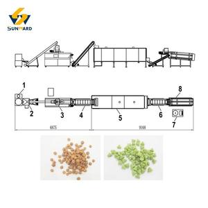 เครื่องอัดเม็ดและเครื่องอบแห้งแบบสายการผลิตอาหารแมวและสัตว์เลี้ยงแบบสองสีส่วนประกอบออร์แกนิกคุณค่าทางโภชนาการ - Product Image 1