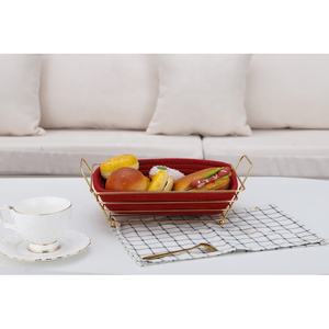 Metal <b>Bread</b> Storage <b>Basket</b> With Liner Iron Wire - Product Image 4