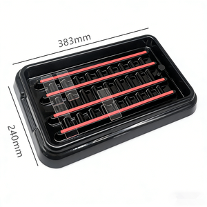 Set di vassoi per colorazione di vetrini da microscopio da 20 vetrini |   Design Speciale del Fondo per una Fissazione Sicura dello Scorrimento - Product Image 4