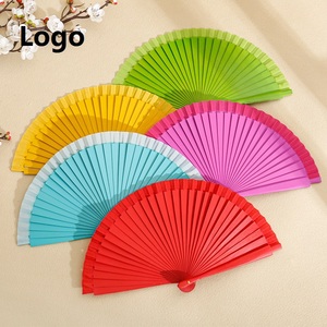 Elegante Abanico Español de Madera, Abanico Plegable Chino Vintage de Color Sólido para Disfraces y Decoraciones - Product Image 1
