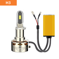 Ampoule de phare LED en tube de cuivre en forme de U de qualité supérieure, lumière laser haute luminosité pour voiture, universelle pour phare de voiture et de moto