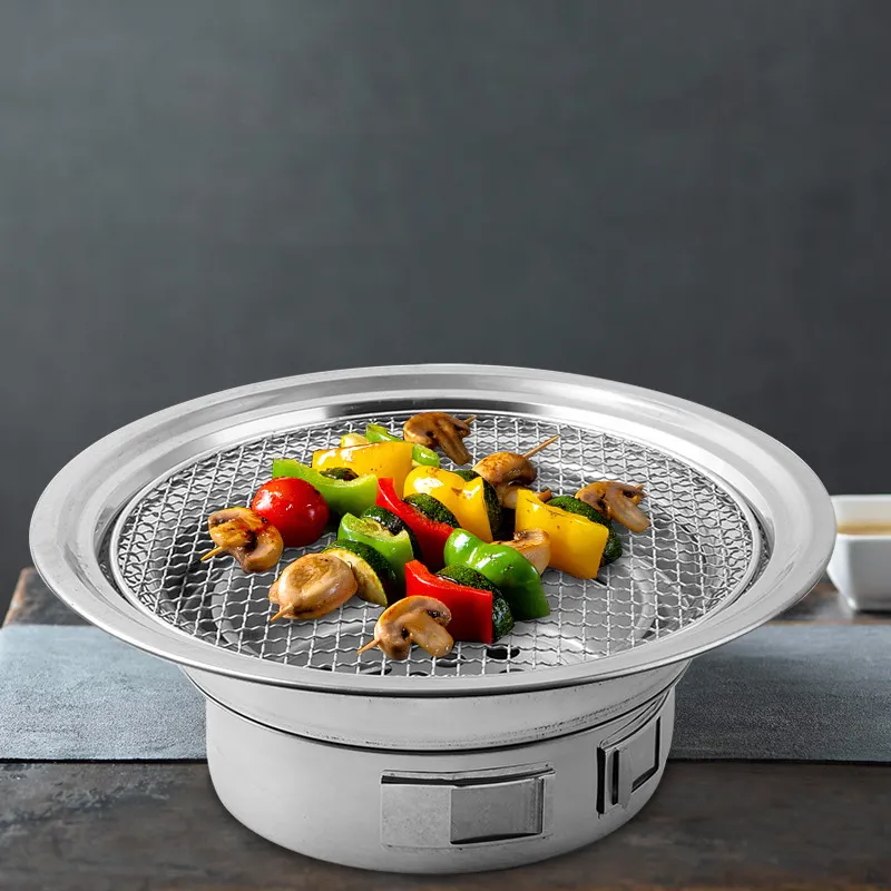 Korean Restaurant Indoor Non-Stick Baking Pan Detachable Grill Outdoor Portable Polishing Grill