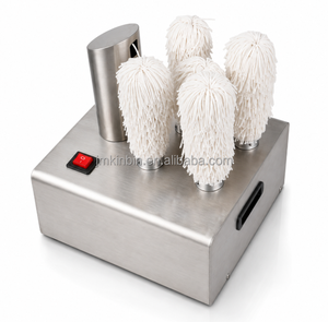 Automatic Cup Brush Washer Stainless Steel Glass Polishing Machine Commercial Cup Cleaner Five Brush Heads Hot Air Drying - Product Image 1