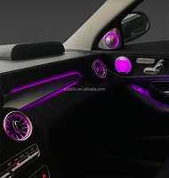 Kit d'éclairage d'ambiance pour W205, haut-parleur tweeter 4D, turbine à air, 64 couleurs LED, éclairage d'ambiance pour Mercedes-Benz Classe C W205 GLC X253