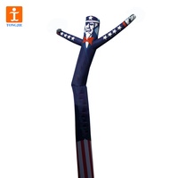 TJ Custom, danseur gonflable géant de haute qualité, cheveux désordonnés, jambe unique, fléchissant, tube d'air, homme qui agite les bras / Airdancer