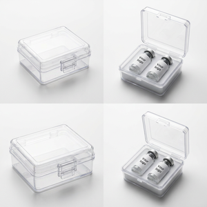 Boîtes cylindriques transparentes en LDPE personnalisées avec impression de votre logo pour l'emballage de flacons de laboratoire - Product Image 4