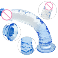 Dildo réaliste en TPE pailleté de 8,45 pouces, écologique, 100 % étanche, avec ventouse, sans testicules, 180 g, couleur personnalisée pour femmes