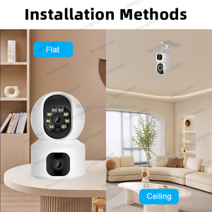 Hongnaer 4MP ống kính kép tầm nhìn ban đêm thông minh không dây CCTV PTZ <span class=keywords><strong>IP</strong></span> <span class=keywords><strong>Camera</strong></span> hopeway 360 nhà 2.4G 5G WIFI CCTV Mạng <span class=keywords><strong>Camera</strong></span> An Ninh - Product Image 3