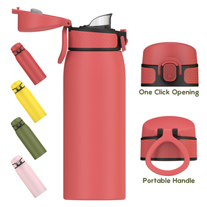 Classic Portable <b>Hoop</b> 550ml Powder Coated Vacuum Single Color Double Wall Stainless Steel Stock Vacuum - Product Image 2