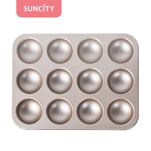 Suncity Half Circle Cake Mold 12 Cup Carbon Steel Baking Pan For Home Use - Product Image 5
