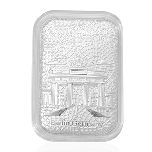 Oferta Especial: Lámina de Plata con Diseño de Berlín, Alemania, 10mg, Artesanía en Metal - Product Image 1