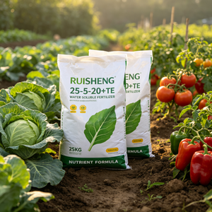 Fertilizante NPK 25-5-20 +TE soluble en agua al por mayor <span class=keywords><strong>para</strong></span> riego por goteo, pulverización <span class=keywords><strong>foliar</strong></span>, invernadero y césped. MOQ 1000kg - Product Image 2