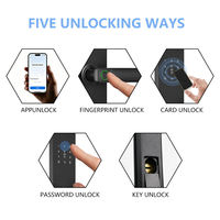 Serrure de meuble électronique avec carte magnétique RFID, mot de passe, accès via application TTlock, pour porte en bois, aluminium, stockage cloud