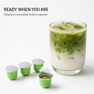 Emballages durables pour dosettes de matcha compatibles avec les machines Nespresso, dosettes de thé vert biologique sain à portion individuelle, en vrac - Product Image 2