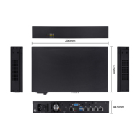Ligeramente OEM cristal logo 4 LAN mini pc j4125 i226V 2,5G firewall enrutador PSU interno industrial SSD DDR4 mini PCs 4 NICs