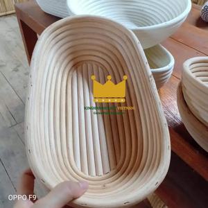 Cesta de prueba de pan ovalada de ratán Natural tejida a mano de Vietnam económica para Banneton para panaderos artesanales - Product Image 3