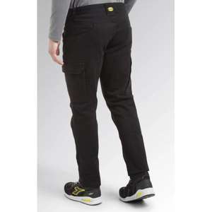 DIADORA UTILITY-702,177268-80013/XL Pantalones cargo con siete bolsillos negro-PANTALÓN DE TRABAJO EAN 8032521446847 PANTALONES DE TRABAJO CARGO - Product Image 3