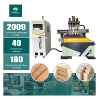 Machine de fabrication de panneaux de placards et armoires CNC à 4 broches avec chargement et déchargement automatiques pour le travail du bois