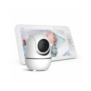 Home Safety 720p Home Baby Care Latest Lullaby CCTV 7 Inch Screen Security Baby Monitor