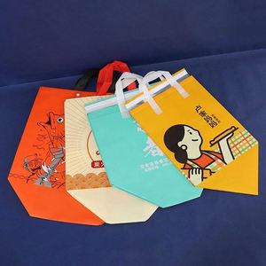 Bolsas de tela no tejida personalizadas al por mayor, bolsas ecológicas de película engrosada, bolsas de compras publicitarias personalizadas - Product Image 6